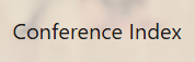 Conference Index
